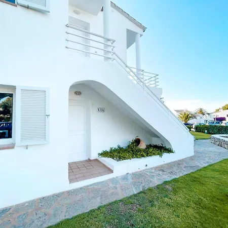 Lia En Port Addaia, Piscina Y Barbacoa, Perfecto Vacaciones Apartamento